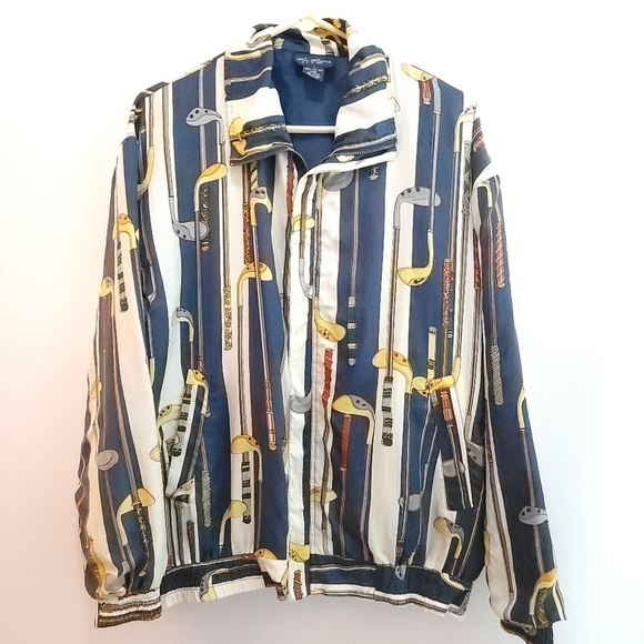 Kim Rogers Jackets & Blazers - Vintage Kim Rogers Sport 100% Silk Bomber Jacket Size M